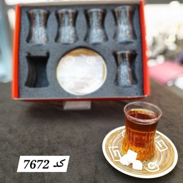 سرویس استکان نعلبکی 12 پارچه پرارین (7672) «ارسال رایگان»